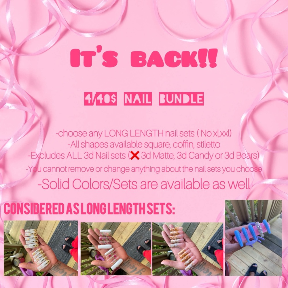 4/40$ Press on nails